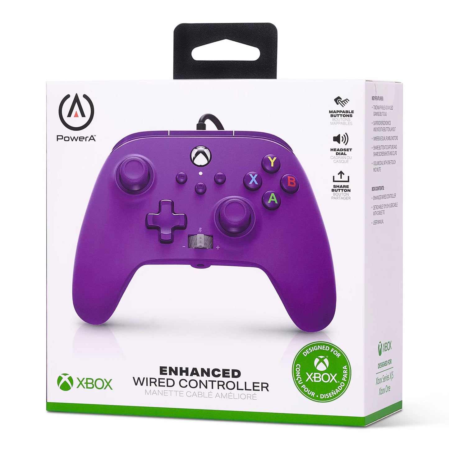 PowerA Enhanced Wired Controller Xbox Series X|S - Royal Purple