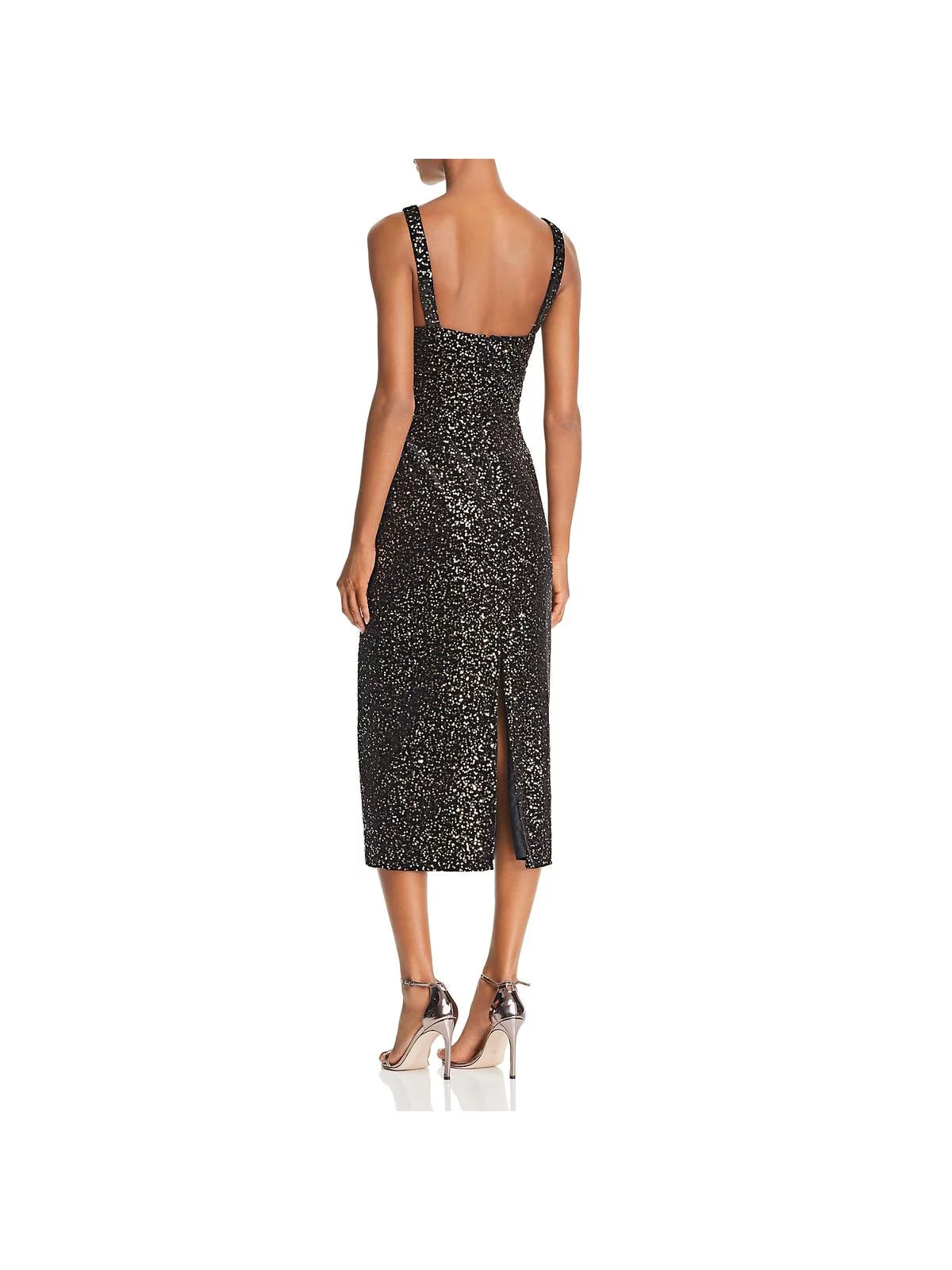 Jill Stuart Womens Velvet Sequined Midi Dress