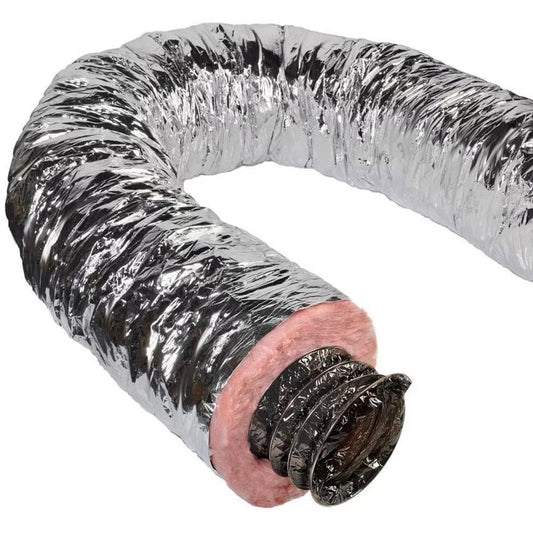 6"Silver Flex QuietFlex Insulated Flexible Duct R6 25'