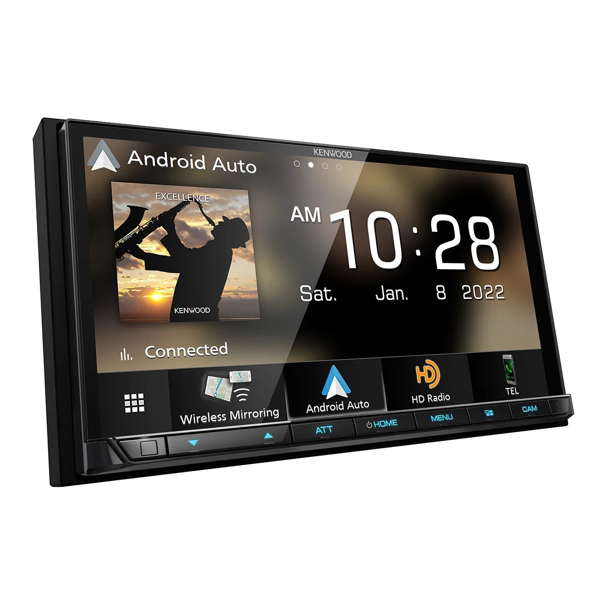 Kenwood DMX908S eXcelon 6.95" Digital Multimedia Bluetooth Touchscreen Receiver with Android Auto, Apple Car Play, & HD Radio