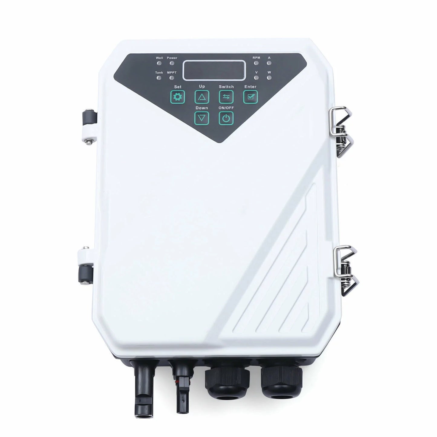 4" 2 HP 110V Solar Water Pump Submersible MPPT Controller Kit DC Deep Well Pump