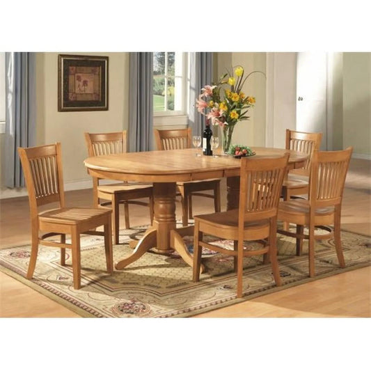 5 Piece Dining Set Table With A Leaf and 4 Chairs For Dining