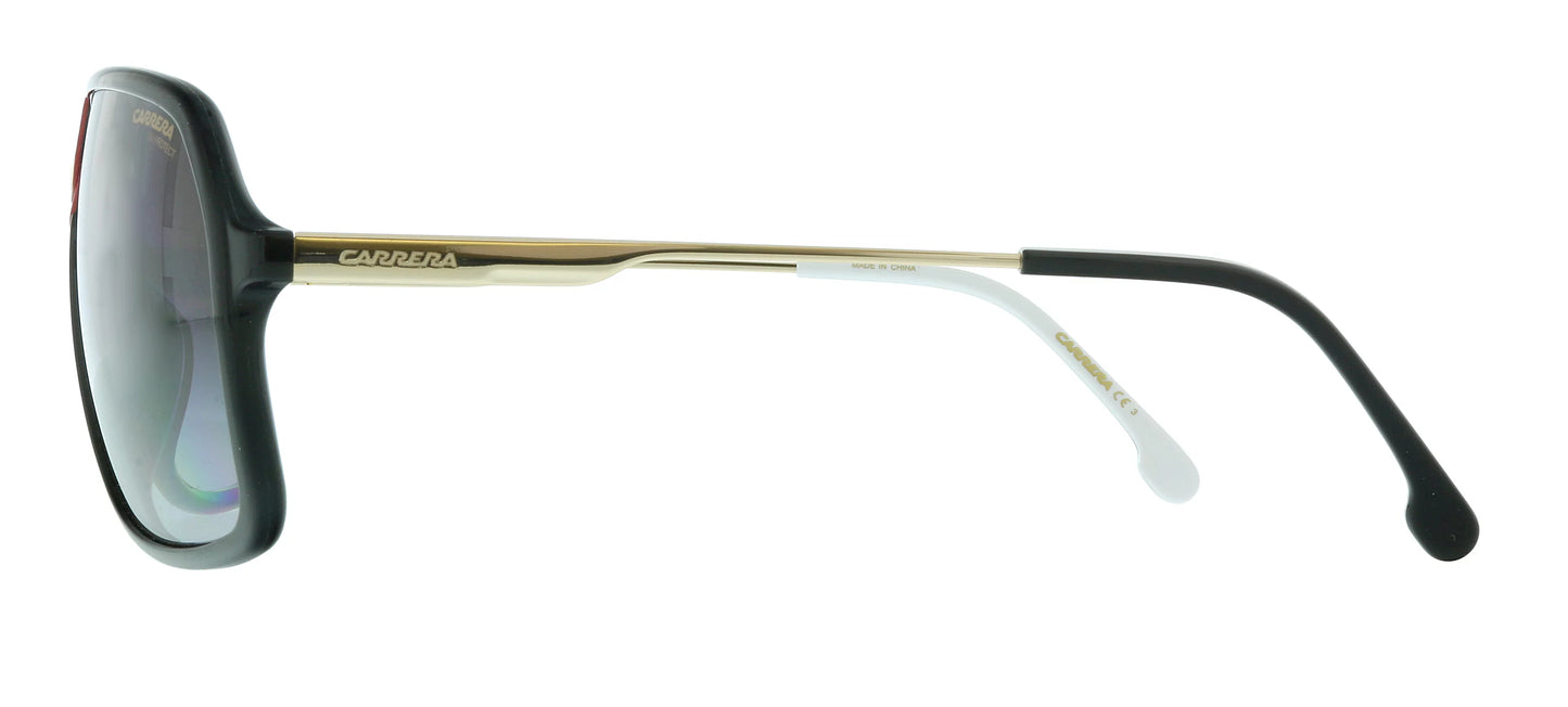 Carrera 1019/S Pilot Sunglasses, Gold/Gray Shaded, 64mm, 10mm