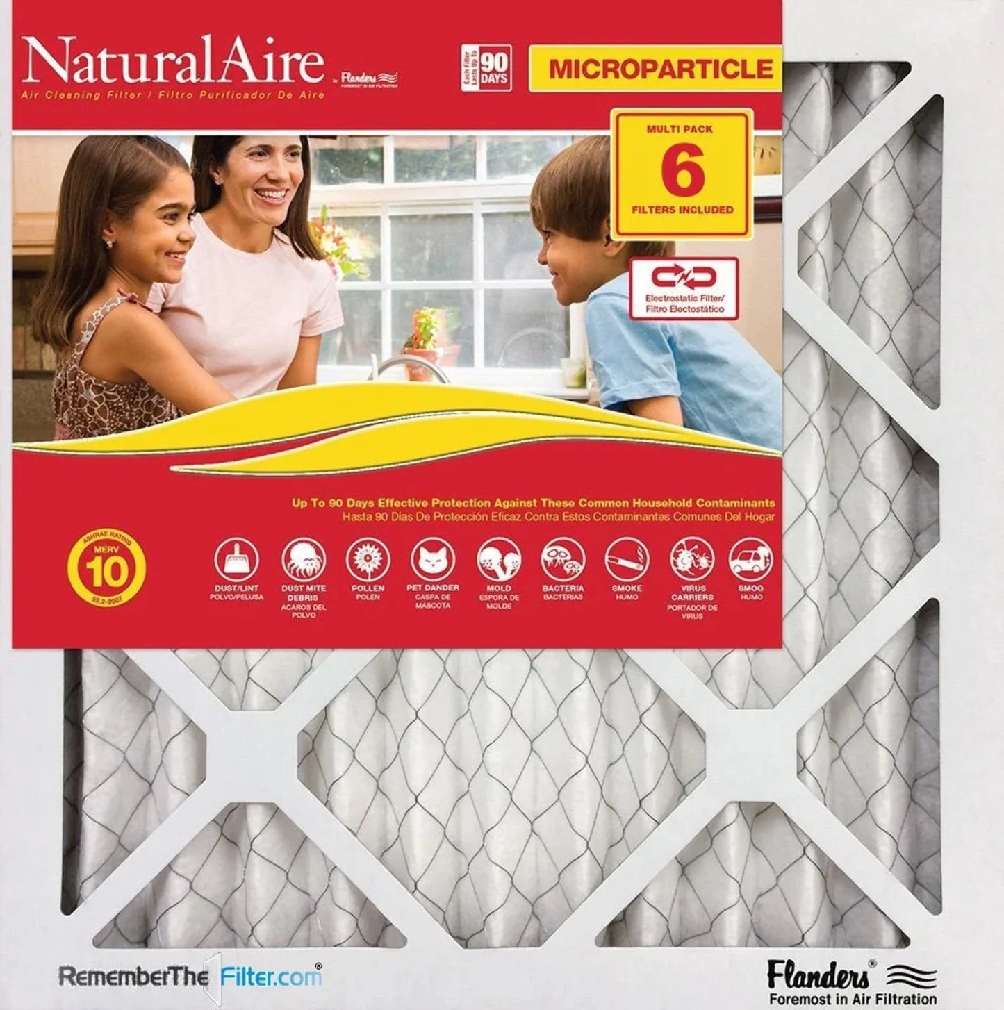 12x30x1 NaturalAire Microparticle MERV 10 Filters 85256.011230 (6 pack)