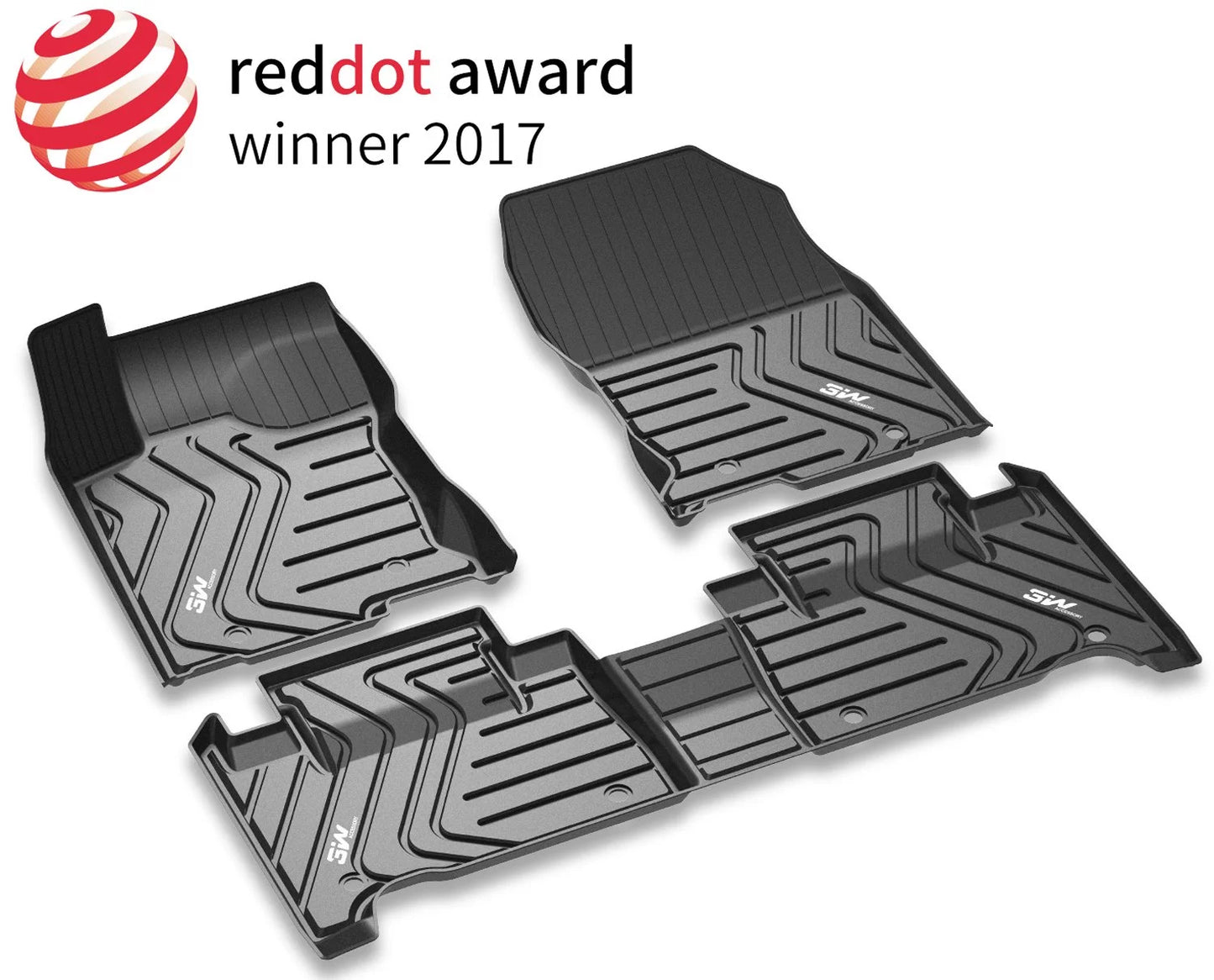 3W Floor Mats Set Lexus RX (2016-2020) - All Custom Fit Car Floor Mats with Odorless TPE Heavy Duty Carpet Liner Lexus RX350 RX450h, Black