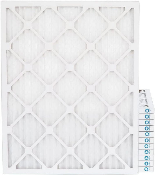 14X18x1 MERV 8 Pleated HV Furne Air Filters. Case Of 12. Ext Size: 13-3/4 X 17-3/4 X 3/4