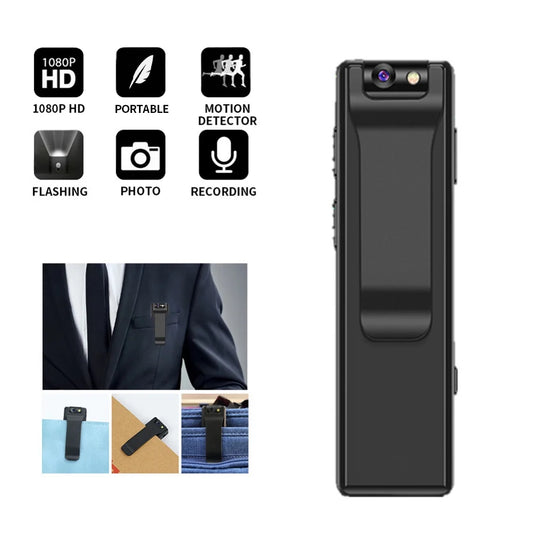 1080P High definition night vision Mini camera Intelligent noise reduction Clip type meeting Voice Recorder