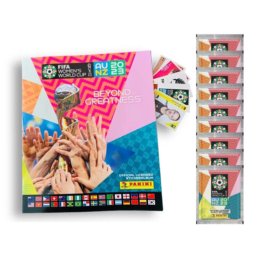 2023 Panini Women's FIFA World Cup Stickers - Mega Starter Pack (Album + 51 Stickers)