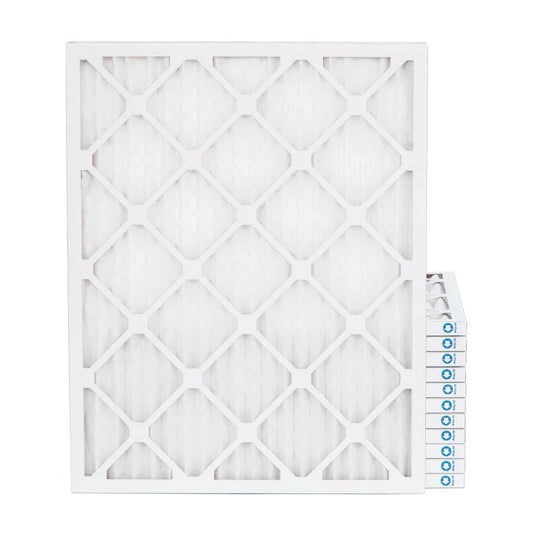 16-3/8 x 21-1/2 x 1 MERV 11, MPR 1000 Pleated AC Furnace 1" Air Filters by Pamlico. Case of 12. Actual Size: 16-3/8 x 21-1/2 x 3/4