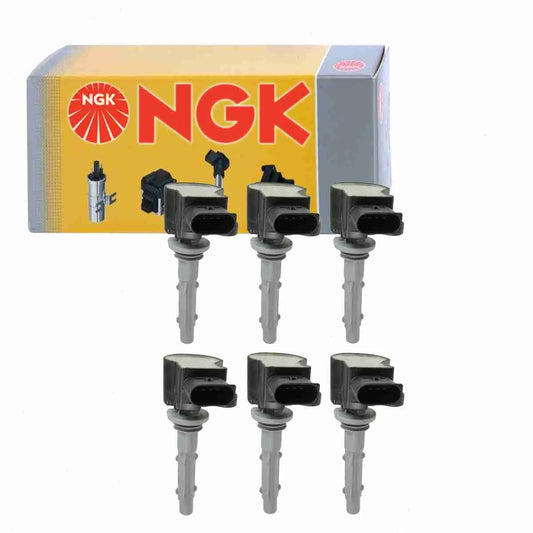 6 pc NGK Ignition Coils Suitable with Mercedes-Benz C300 3.0L 3.5L V6 2008-2013