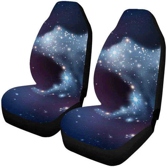 ZHANZZK Set of 2 Car Seat Shield Artistic Triangle Yurt Pyramid Universal Auto Front Seats Protector Fits Car,SUV Sedan,Truck