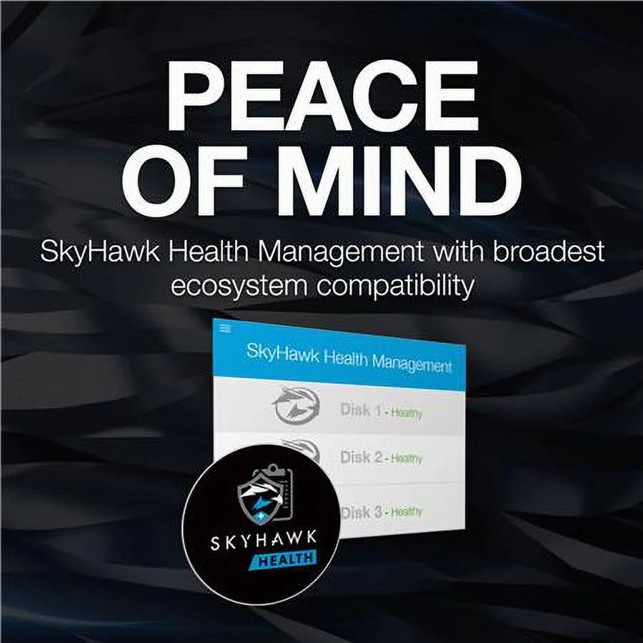 Seagate SkyHawk AI ST12000VE003 - Hard drive - 12 TB - internal - 3.5" - SATA 6Gb/s - buffer: 512 MB - with 3 years Seagate Rescue Data Wrap