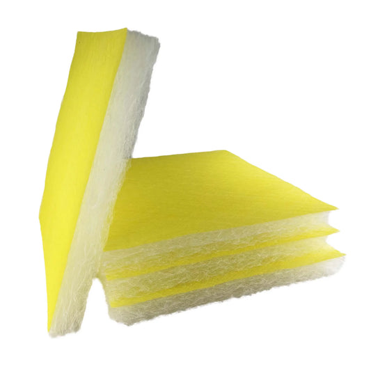 wioboy Paint Booth Exhaust Filter Pad, 20.5"x 20.5"x 2.5"(50 Pack), Fiberglass Paint Arrestor Air Filter System(22 Gram)