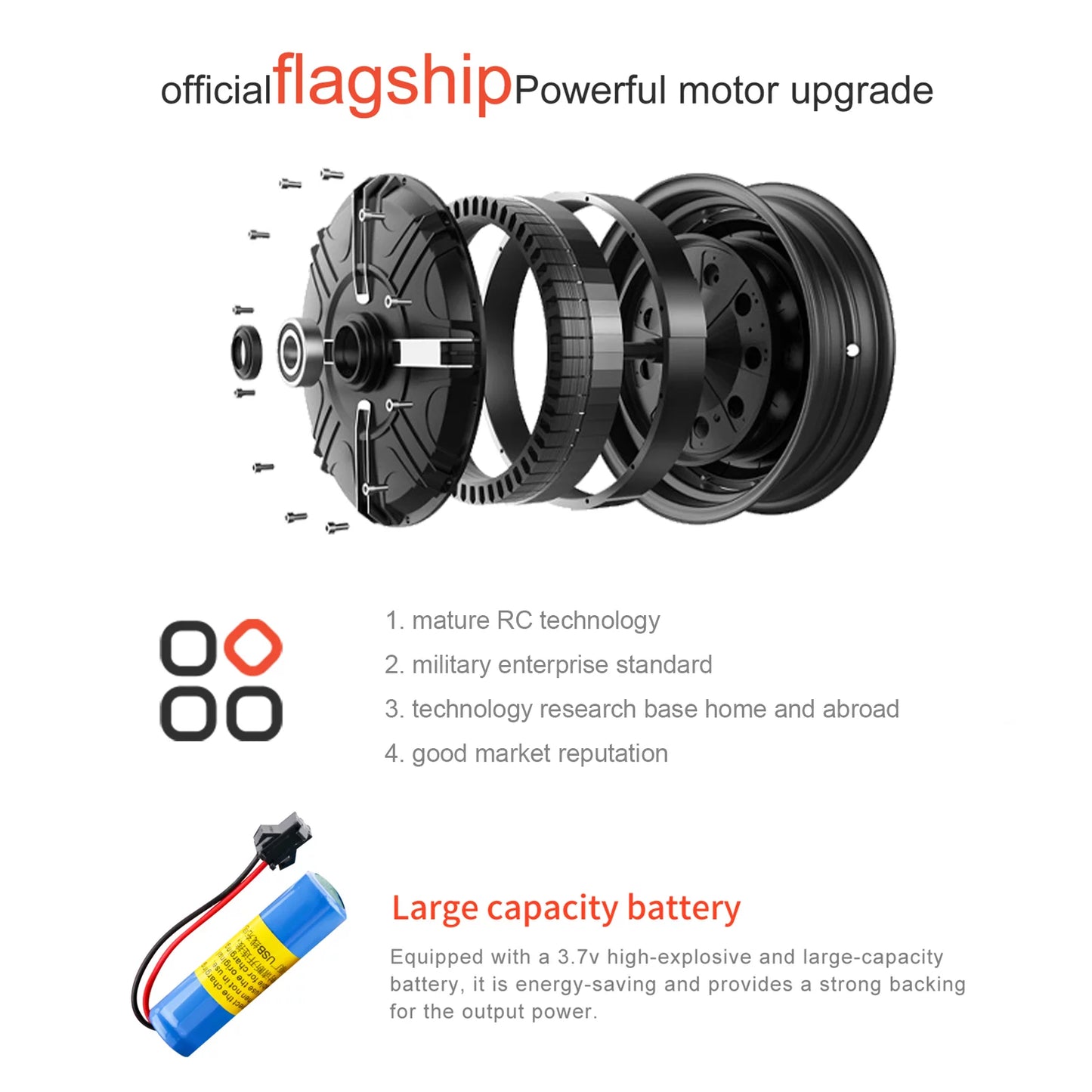 OWSOO 809 RC Vessel RC Watercraft High Speed Remote Control Vessel Pools Lakes 2.4Ghz Waterproof Boys and Girls