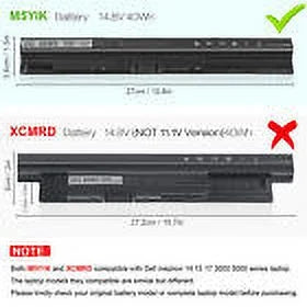 M5Y1K Laptop Battery Dell Inspiron 3451 5451 5551 5555 5558 5559 GXVJ3 K185W