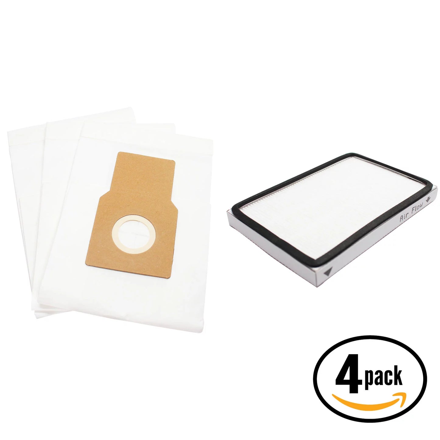 12 Replacement Kenmore 11634612302 Vacuum Bags & 4 HEPA Filter - Kenmore 50688, 50690, Type O, Type U & 86889, EF-1 Filter