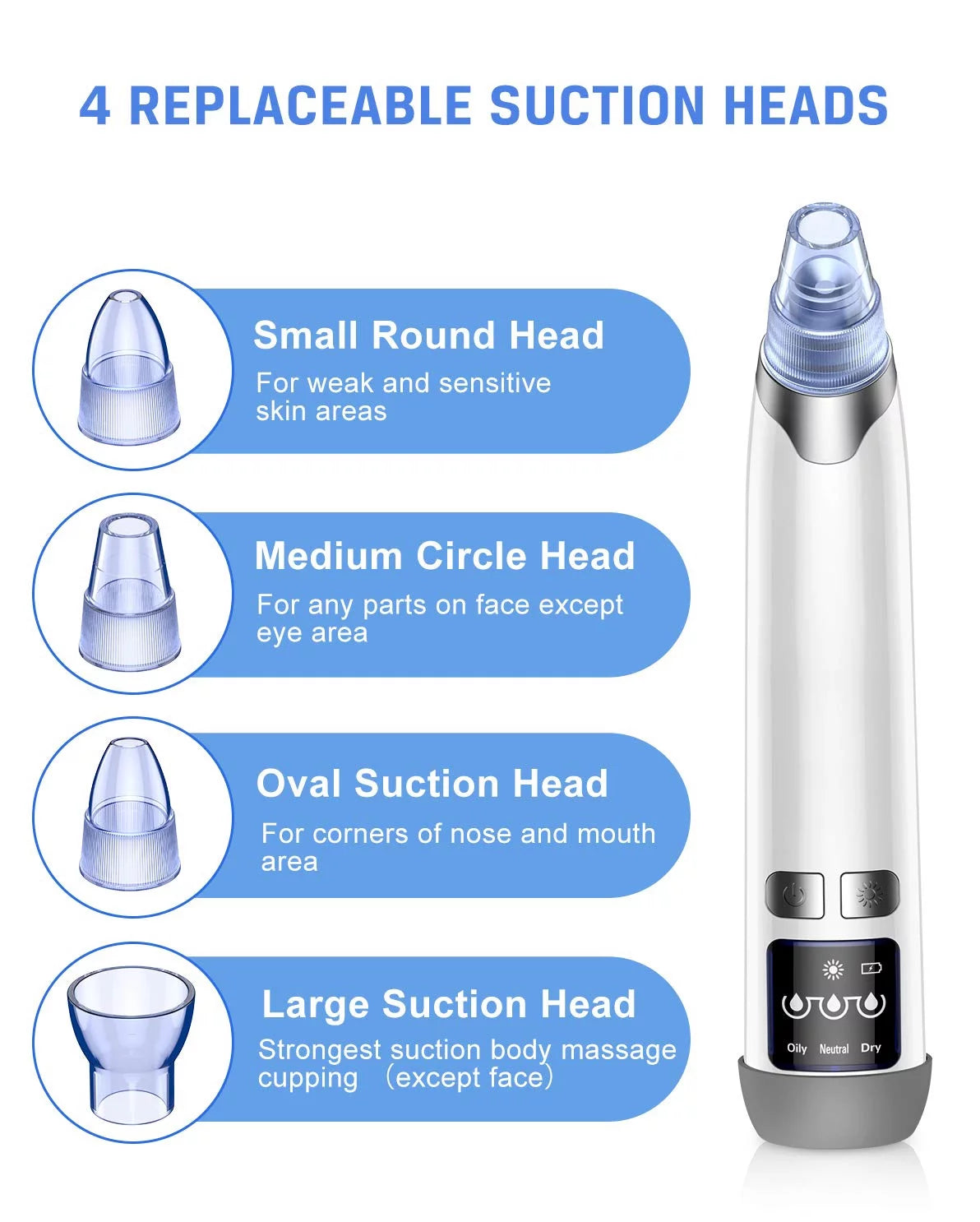 Ansten Pore Vacuum Face Cleaner Blackhead Remover kit Blackhead Remover Pore Vacuum Suction Electric Facial Pore Cleaner USB Rechargeable Blackhead Pimple Sucker Nose Face Women Men