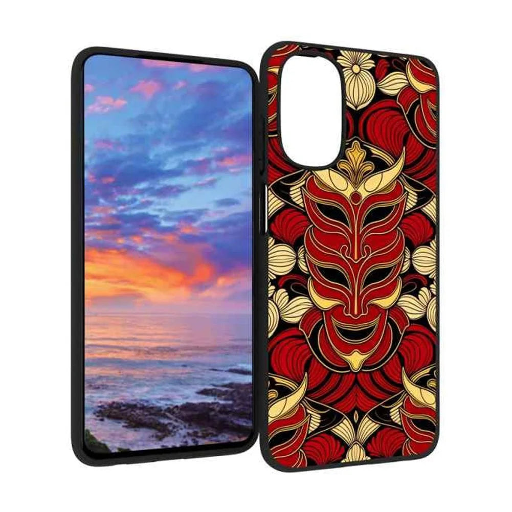 Japanese-mask-373 phone case Moto G 5G 2022 Women Men Gifts,Flexible Painting silicone Shockproof - Phone Shield Moto G 5G 2022
