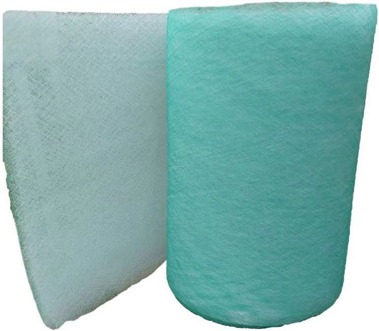 wioboy Paint Booth Exhaust Filter Roll, 36"x 300 ft, Spray Booth Filter, Fiberglass Paint Arrestor(15 Gram)
