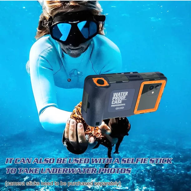 UrbanX Professional [15m/50ft] Swimming Diving Surfing Snorkeling Photo Video Waterproof Protective Case Underwater Housing Micromax Bolt Selfie Q424 And all Phones Up to 6.9 Inch LCD with Lanyard