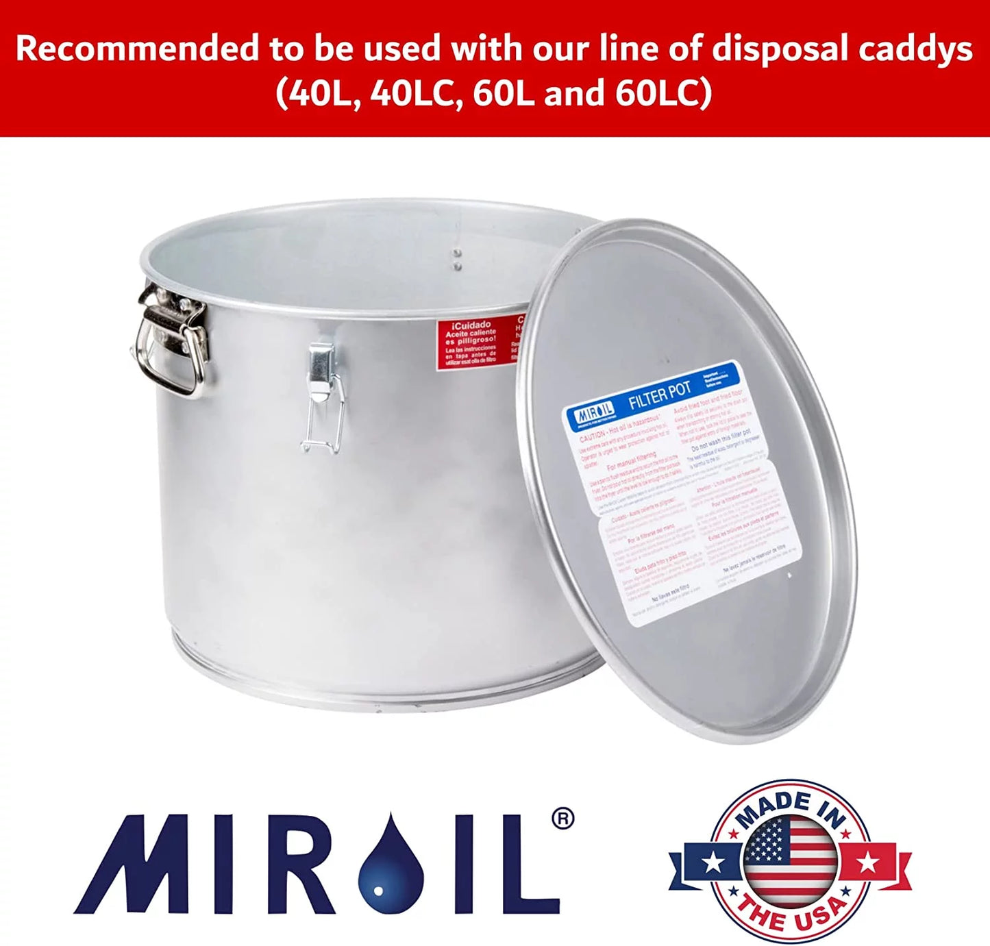 Miroil RB6PS/12852 EZ Flow Snap On" Filter Bag"