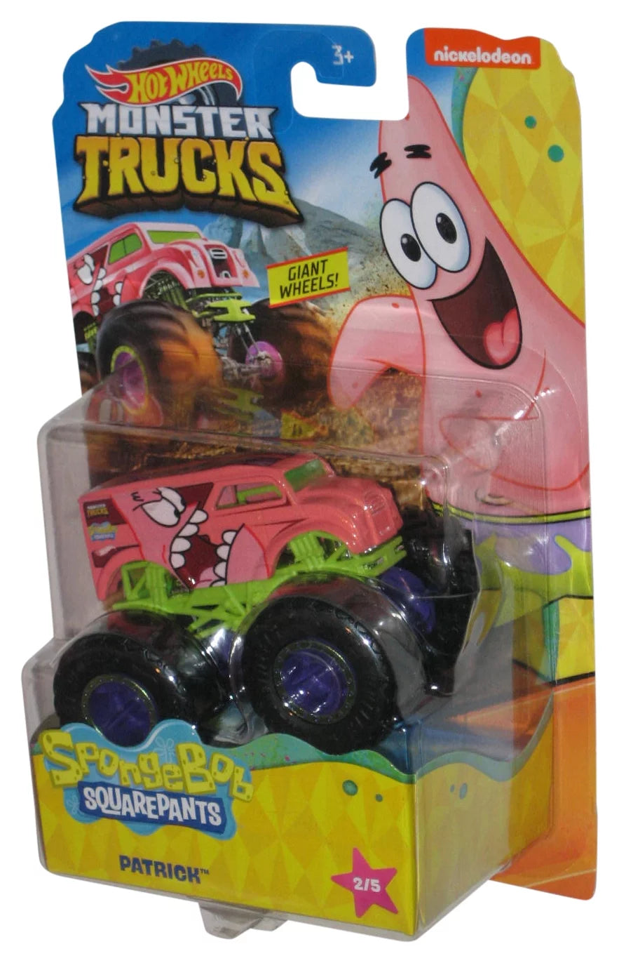 Spongebob Squarepants Patrick (2019) Hot Wheels Monster Trucks Toy Truck 2/5 - (Dented Plastic)