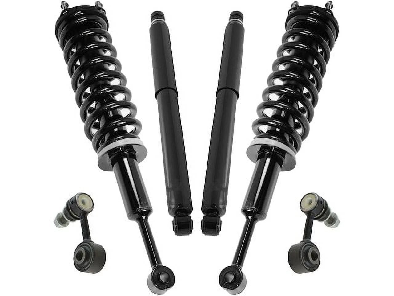 Front and Rear Shock Strut Coil Spring Sway Bar Link Kit - 6 Piece - with 2007 - 2018 Toyota Tundra 2008 2009 2010 2011 2012 2013 2014 2015 2016 2017