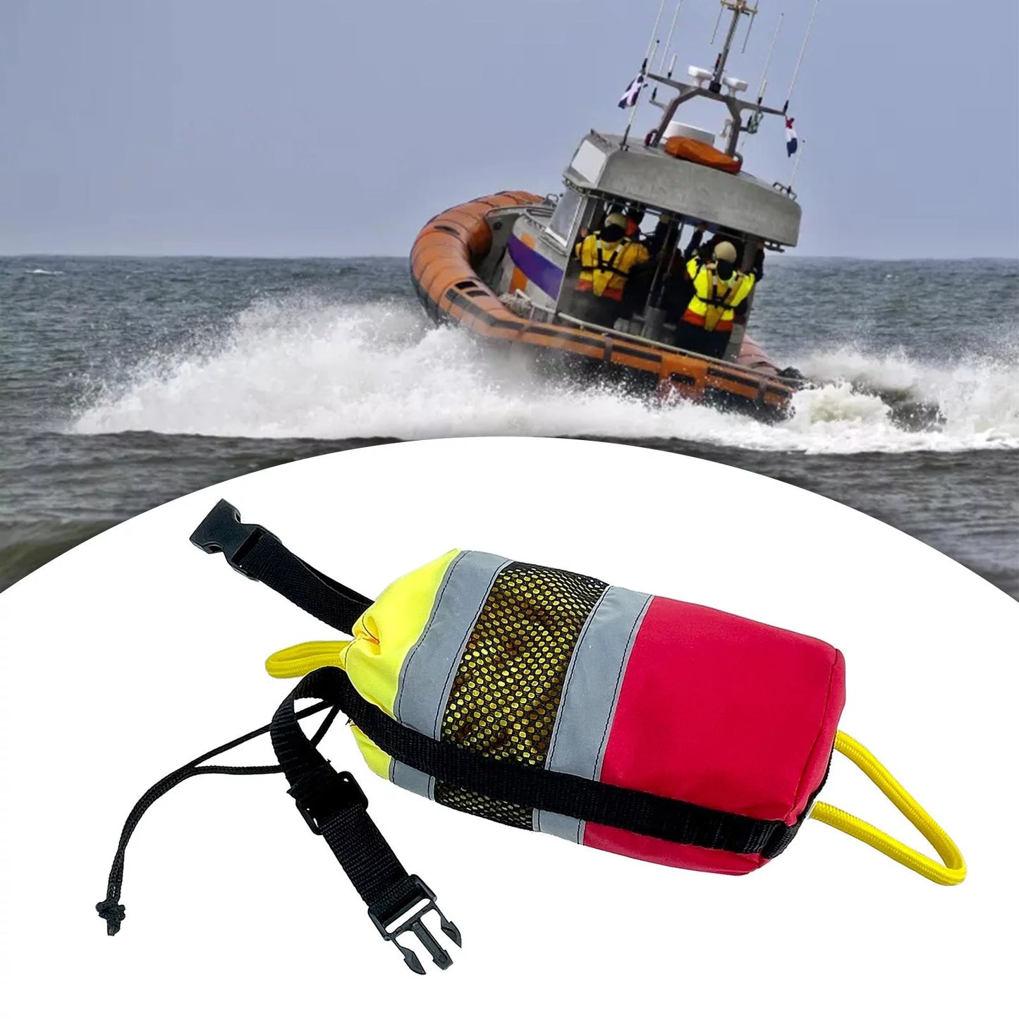 Throwable Throw Bag Flotation Device Reflective Throw Rope Portable 21M Ship Throw Bag Fishing Water Sports Rafting Kayak